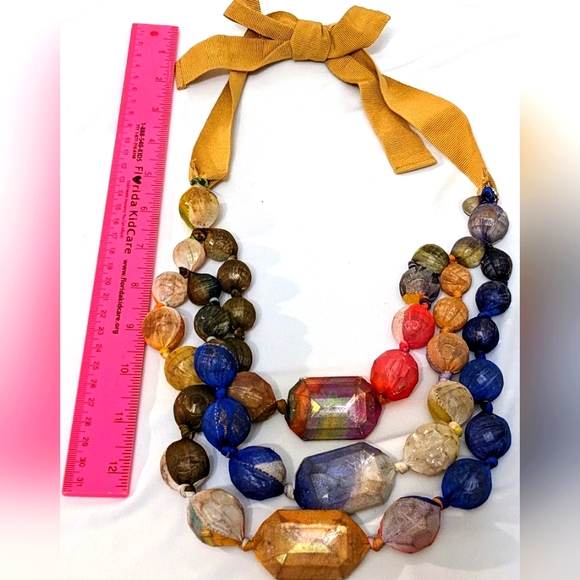 Silvia Tcherassi Paris Couture Runway Modern Art Necklace Avant Garde - Picture 14 of 16